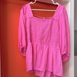 Ava Viv Pink blouse size 1X